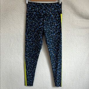 Soul Cycle Leggings Small Blue‎ Floral